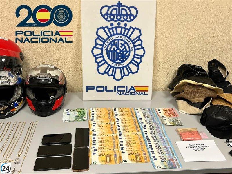 Desmantelado grupo experto en asaltos violentos a joyerías