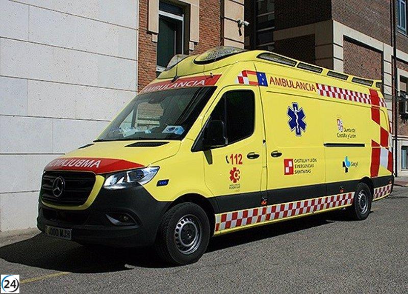 Siete heridos, incluyendo dos menores, tras colisión de vehículos en Bercedo, Burgos.