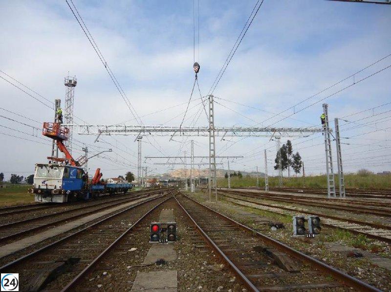 Adif invertirá 6,5 millones en ampliar vías en la terminal logística de Muriedas, en Palencia-Santander.