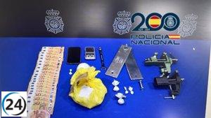 Atrapado en Valladolid con más de un kilo de cocaína valorada en 63.000 euros