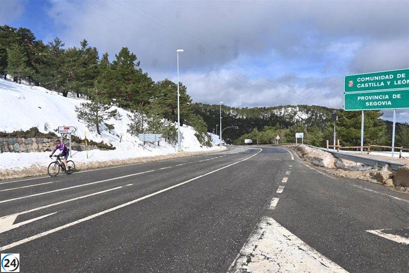 La Junta invierte 3,4 millones en mejorar la carretera de La Granja a Navacerrada.