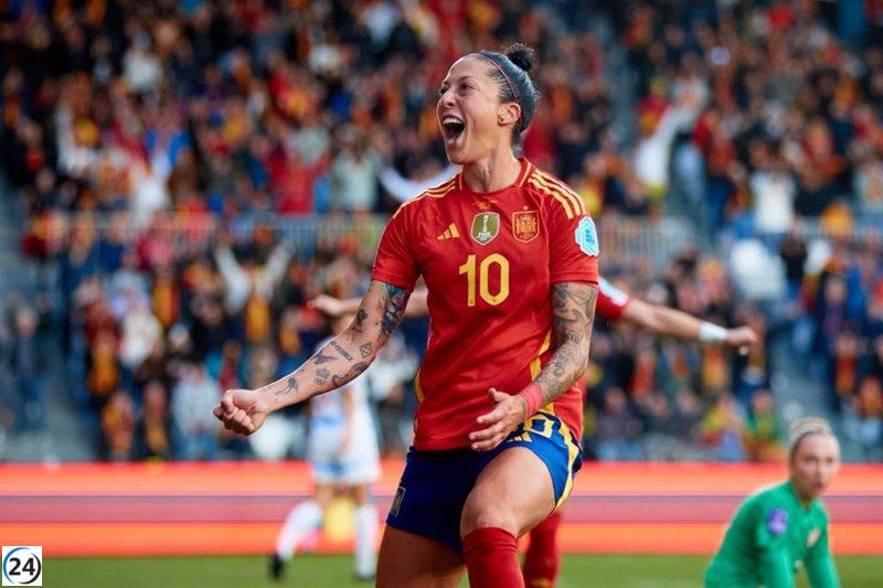 España lucha para vencer a la valiente Chequia