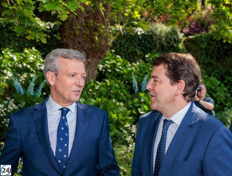 Mañueco y Rueda unen fuerzas por un futuro más fuerte para CyL y Galicia.