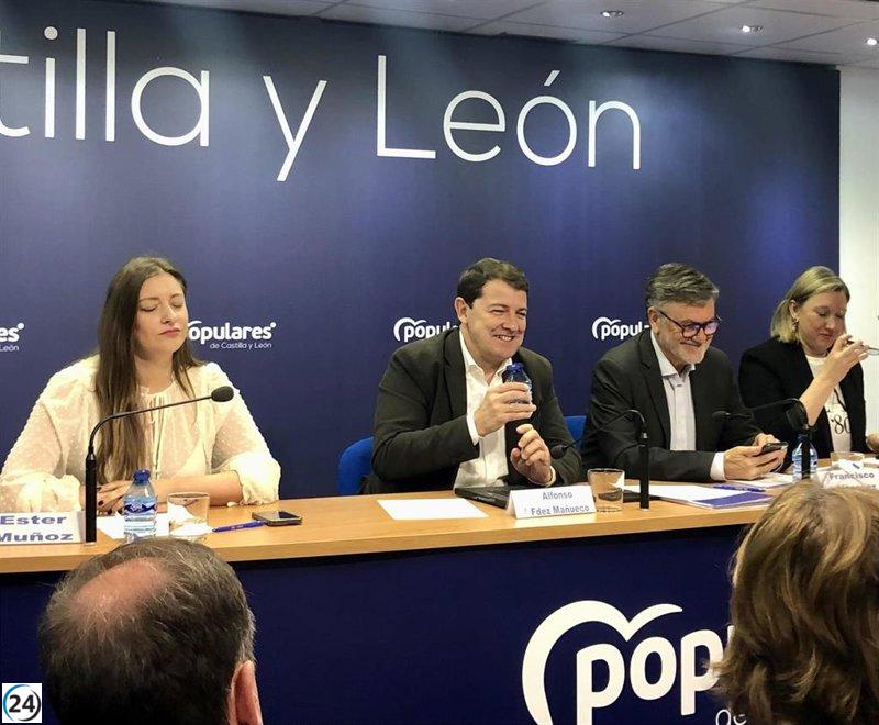 Mañueco llama a acelerar el ritmo para que el PP prevalezca en la UE y evitar el avance de Sánchez.