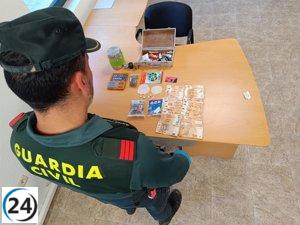 Un hombre es arrestado en Vallelado con una importante cantidad de drogas en su casa.