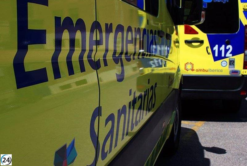 Tres personas resultan heridas en un accidente de tráfico en las afueras de Segovia.