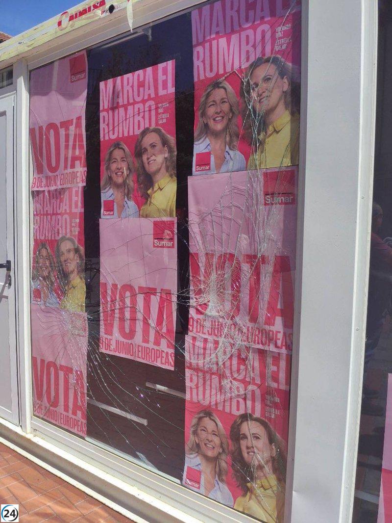 Sumar en Valladolid: Vandalizan su caseta antes del 9J, afirman estar preparados