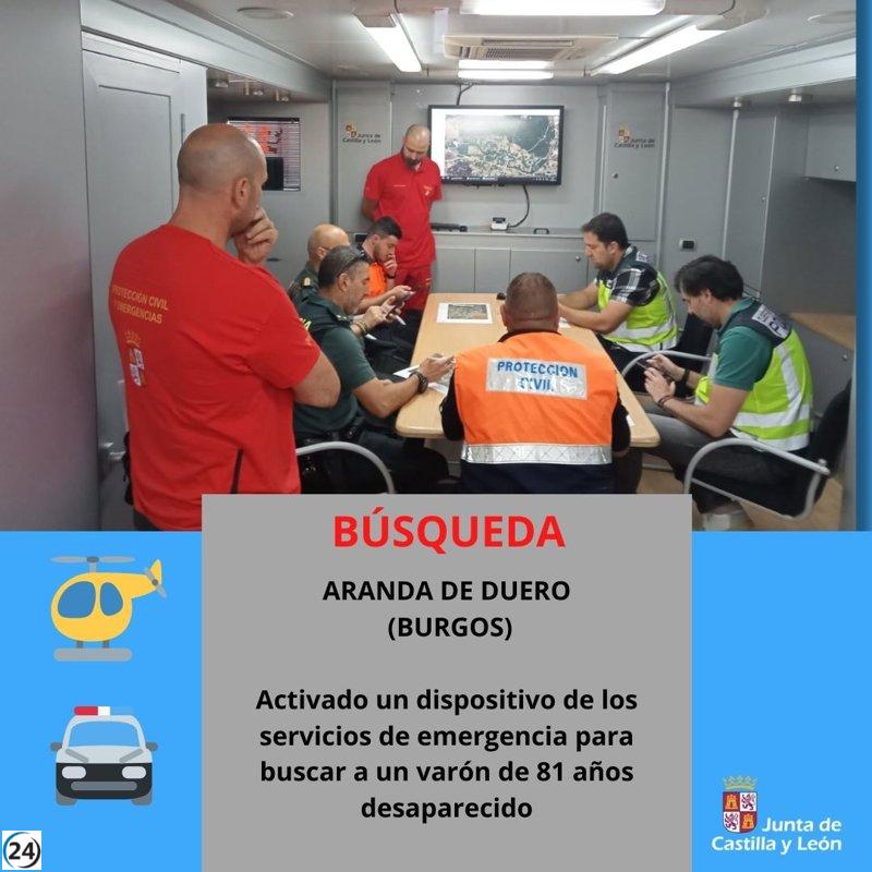 Buscan a un hombre de 81 años en Aranda usando un dispositivo especial