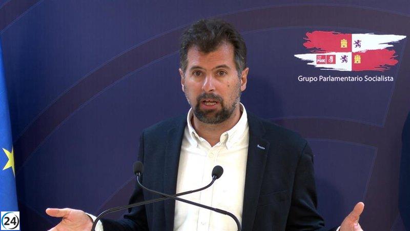 Tudanca denuncia que Mañueco favorece a Feijóo con la Ley de Amnistía en la Junta.