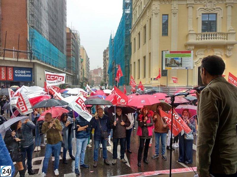 Manifestación en Castilla y León por la reducción de la jornada laboral a 37,5 horas