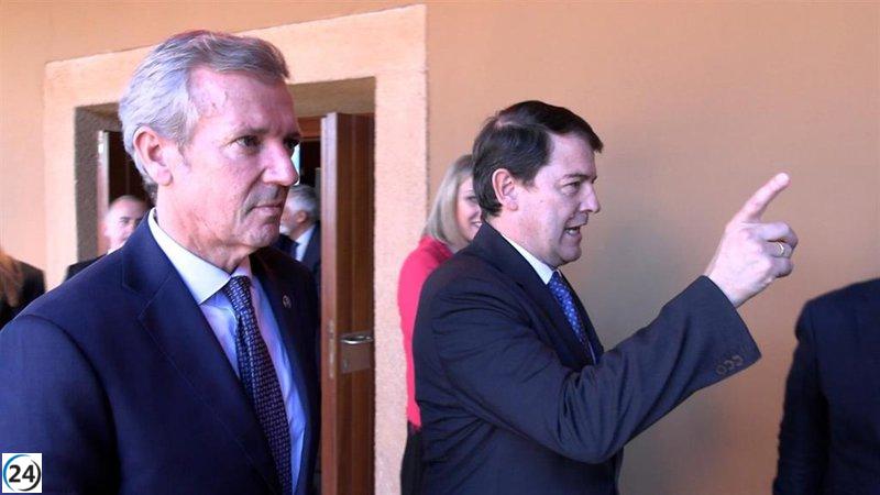 Mañueco y Rueda piden inversión en infraestructuras y una financiación equitativa para abordar las desigualdades.