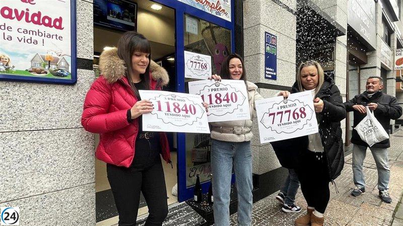 El número 37876, primer quinto premio del Sorteo de Navidad, se vende en Zamora.