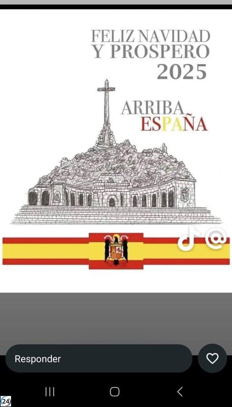 PSOE exige la renuncia del concejal de Vox en Medina tras celebrar 2025 con referencias franquistas.