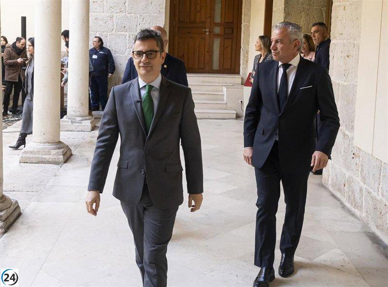 Bolaños confía en que la Ciudad de la Justicia de Valladolid se materialice en 2029.