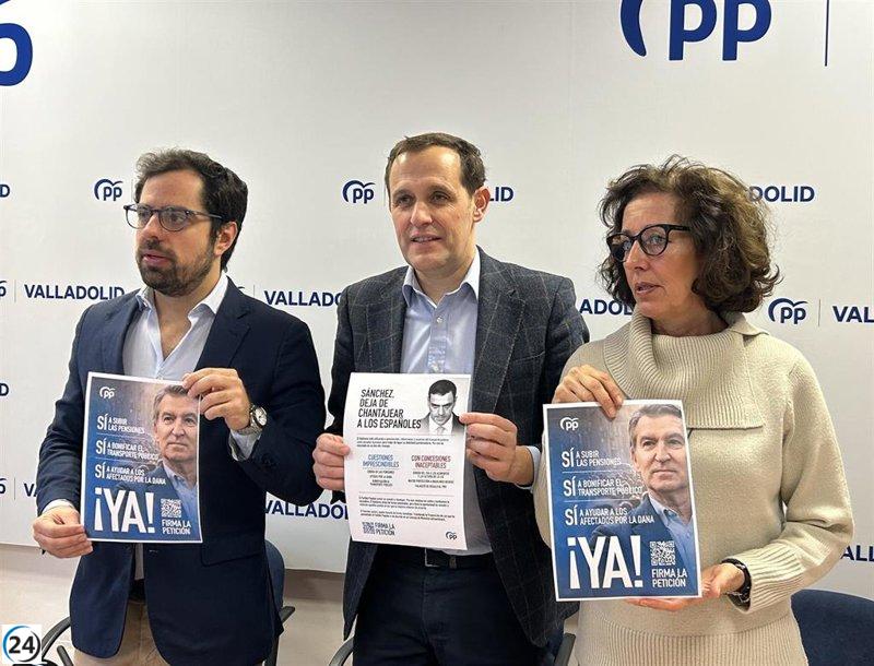 PP Valladolid asegura respaldo ante posibles decretos sobre pensiones y ayudas al transporte y DANA.