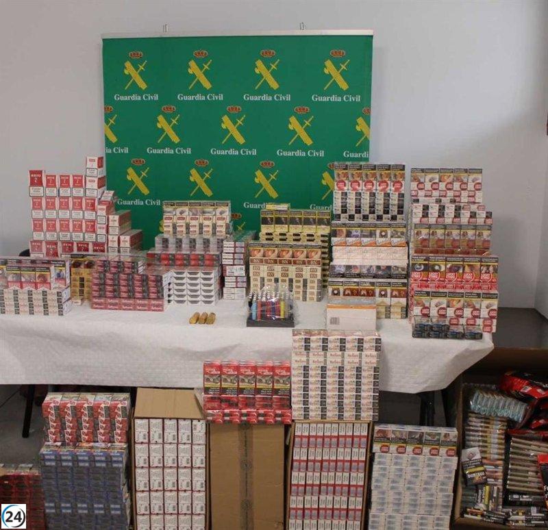 Evitan un robo en un estanco de Gómara y recuperan más de 3,000 cajetillas de tabaco.