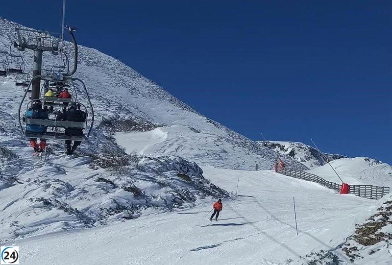 Más de 7,100 esquiadores disfrutan de las estaciones invernales de la Diputación de León.