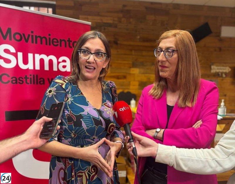 Sumar insta a Castilla y León a aprovechar el momento tras años de oportunidades desperdiciadas con el PP.