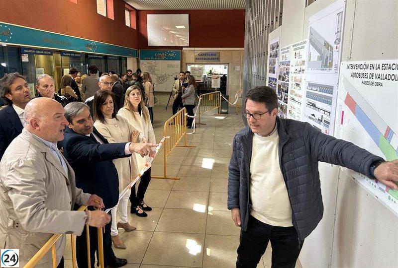 Obras de la nueva estación de autobuses de Valladolid avanzan y se prevé finalización para otoño de 2026.