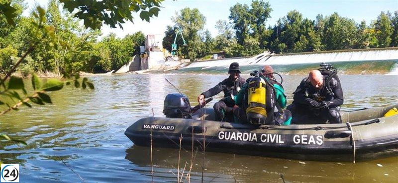 Encuentran el cadáver del pescador que había desaparecido en el Pisuerga, Valladolid.