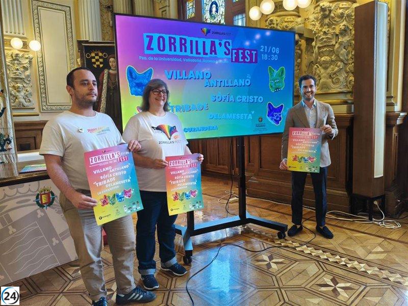 Zorrilla's Fest celebrará el cierre de las actividades del Día del Orgullo en Valladolid el 21 de este mes.