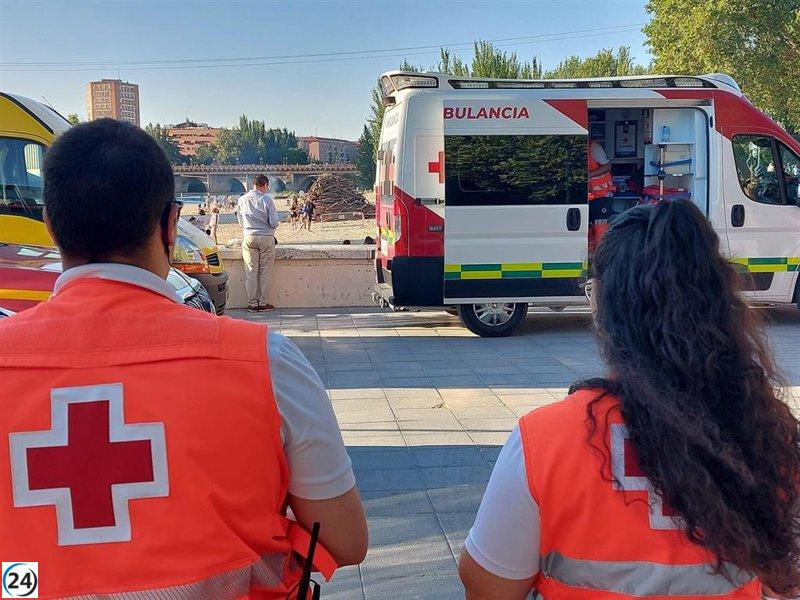 Voluntarios de Cruz Roja se movilizan en San Juan para apoyar a Valladolid, La Cistérniga y Rioseco.