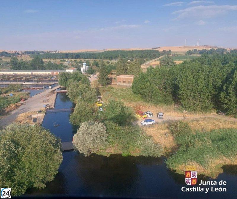 CHD disminuye el flujo del embalse de Santa Teresa para facilitar la búsqueda del niño desaparecido en el Tormes.