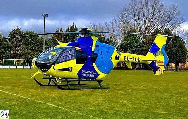 Niño de siete años resulta lesionado en choque entre coche y bicicleta en Chozas de Abajo, León.