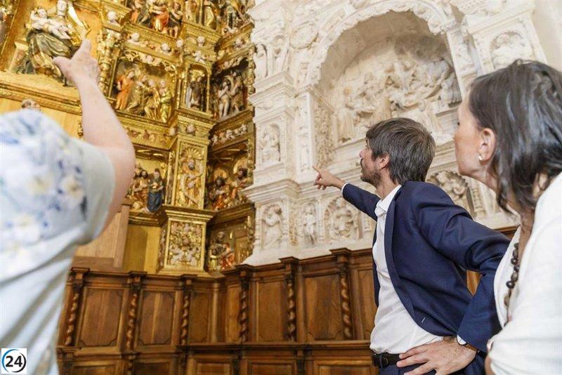 Urtasun celebra la notable restauración del retablo del Monasterio del Parral en Segovia, con una inversión de 800.000 euros.