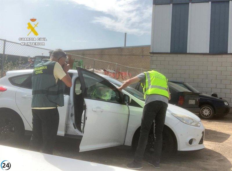 Detenido en Soria tras denunciar el robo de su coche, con el que chocó y luego se escapó.