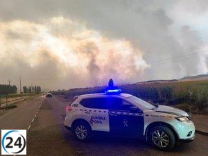 Detenido por provocar un incendio al lanzar una bengala en una fiesta en Lucillo, León.