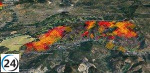 Geólogos de la ULE advierten sobre el riesgo que el incendio en Las Médulas representa para la herencia histórica de sus canales romanos.