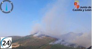 Incendio en Resoba (Palencia) muestra signos de mejora al reducir su gravedad a nivel 1.