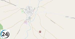 Incendio declarado en Gallegos de Argañán, Salamanca, alerta nivel 2.