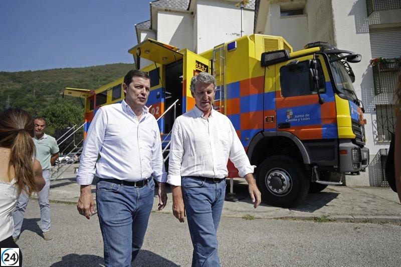 Mañueco señala progreso en la gestión de incendios y solicita a Sánchez un enfoque de Estado.