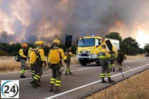 Incendio en Porto (Zamora) escala a nivel 2 de alerta.