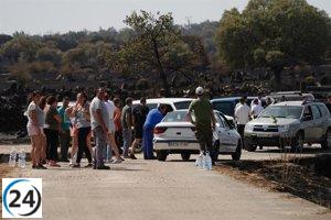 Cinco cientos setenta y cinco residentes evacuados en Salamanca debido al grave incendio de Cipérez.