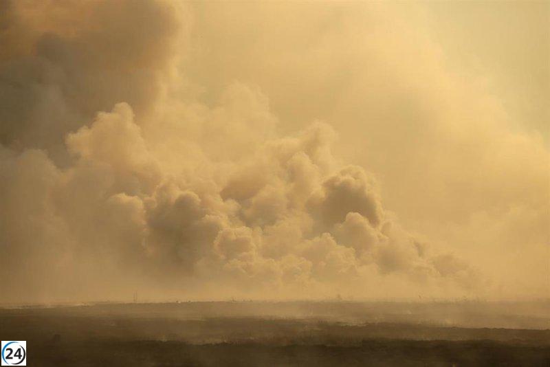 Contaminación en el oeste por incendios en CyL, Galicia y Portugal.