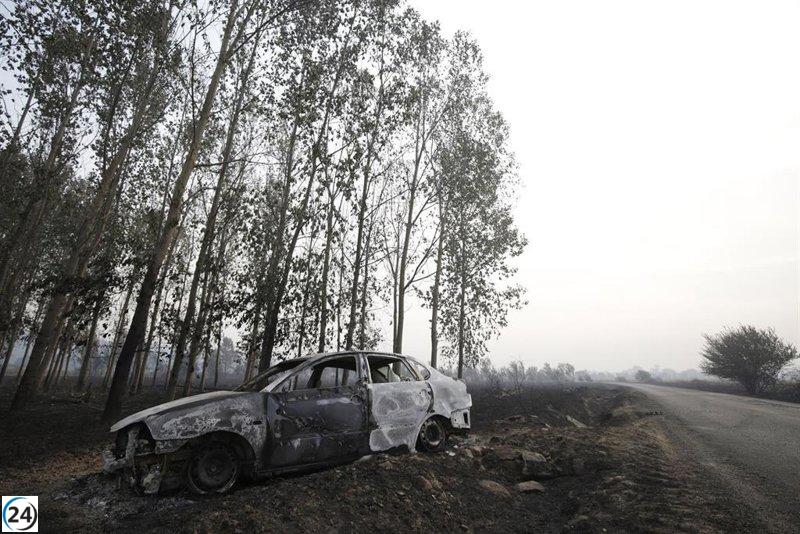 Incendio en Canaleja amenaza Guardo y devora los pinares de Riocamba a pesar de los esfuerzos nocturnos.