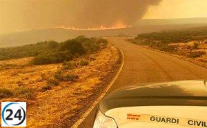Reabren la A-52 y la N-525 en Zamora, pero 8.000 evacuados de Sanabria siguen en alerta.
