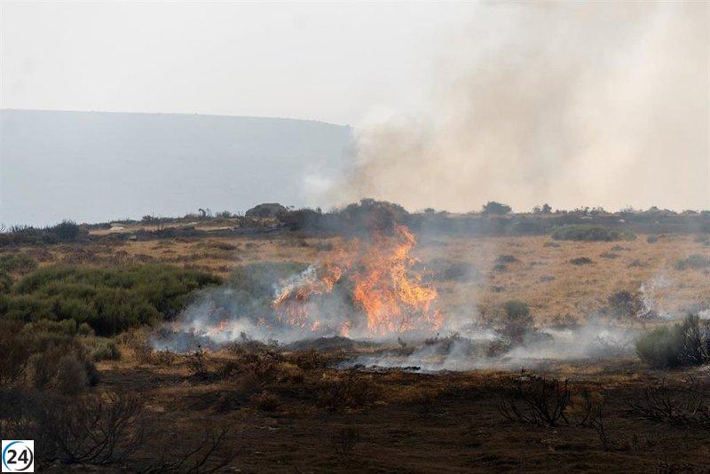 CyL reporta 27 incendios al inicio del día, con ocho de ellos catalogados como graves.