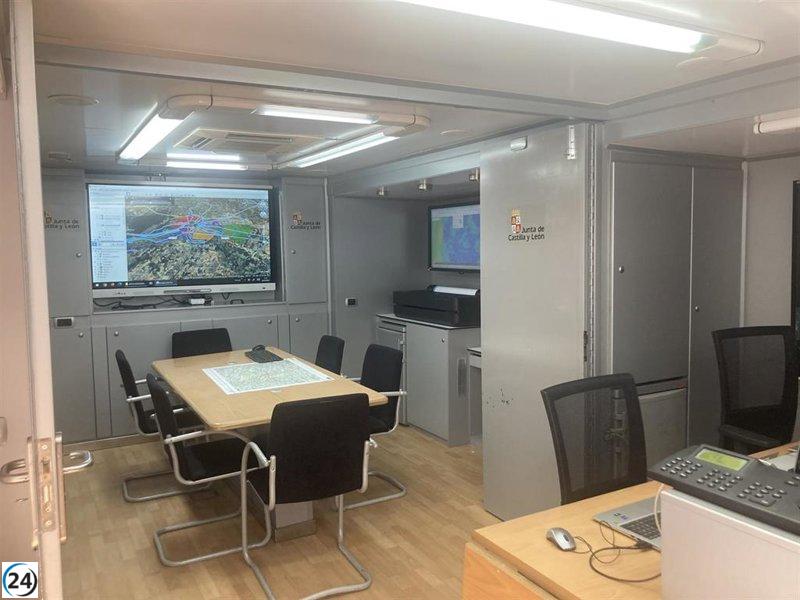 Controlado el incendio en Candelario (Salamanca) con la ayuda de equipos aéreos y una brigada especializada.