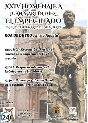 Roa (Burgos) revive 1825 en conmemoración del bicentenario de la muerte de Juan Martín 'El Empecinado' este sábado.