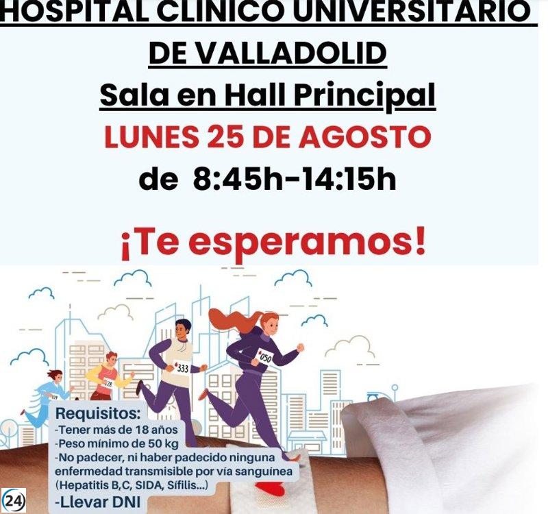 El Clínico Universitario de Valladolid organiza una campaña de donación de sangre con el Centro de Hemoterapia este lunes.