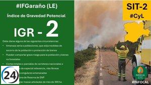 Molisea y Garaño enfrentan graves incendios forestales tras nueva alarma en León.