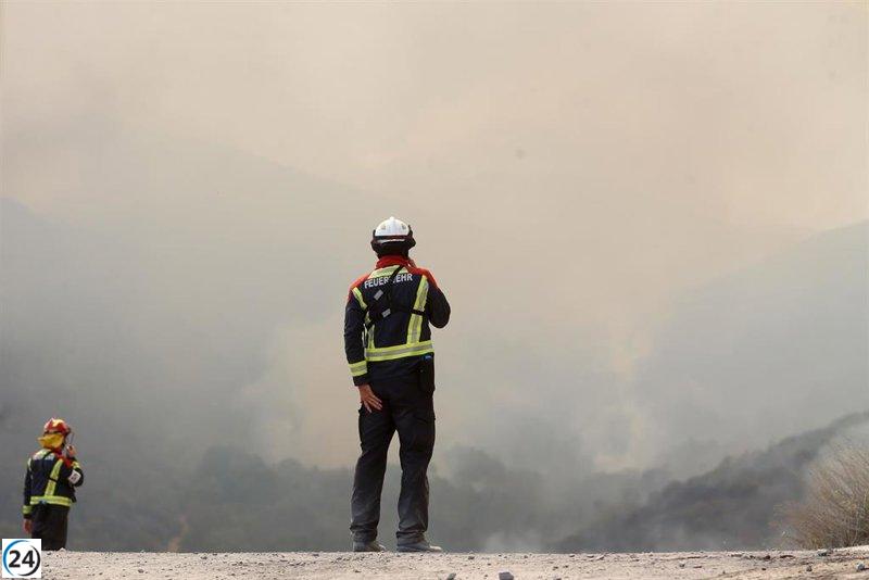 Evacuación en Anllares por incendio que se reproduce, se activa el nivel IGR 2.