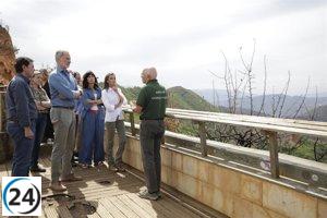 Felipe VI expresa su consternación por la magnitud del incendio en Las Médulas: 