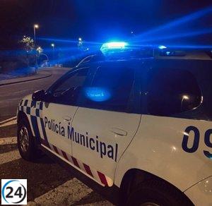 Agresor hiere a policías con muleta tras ser detenido por exceso de velocidad en Valladolid.