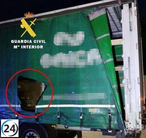 Detenidos en Madrid tras robar productos de belleza de camiones en la AP-1 de Burgos.