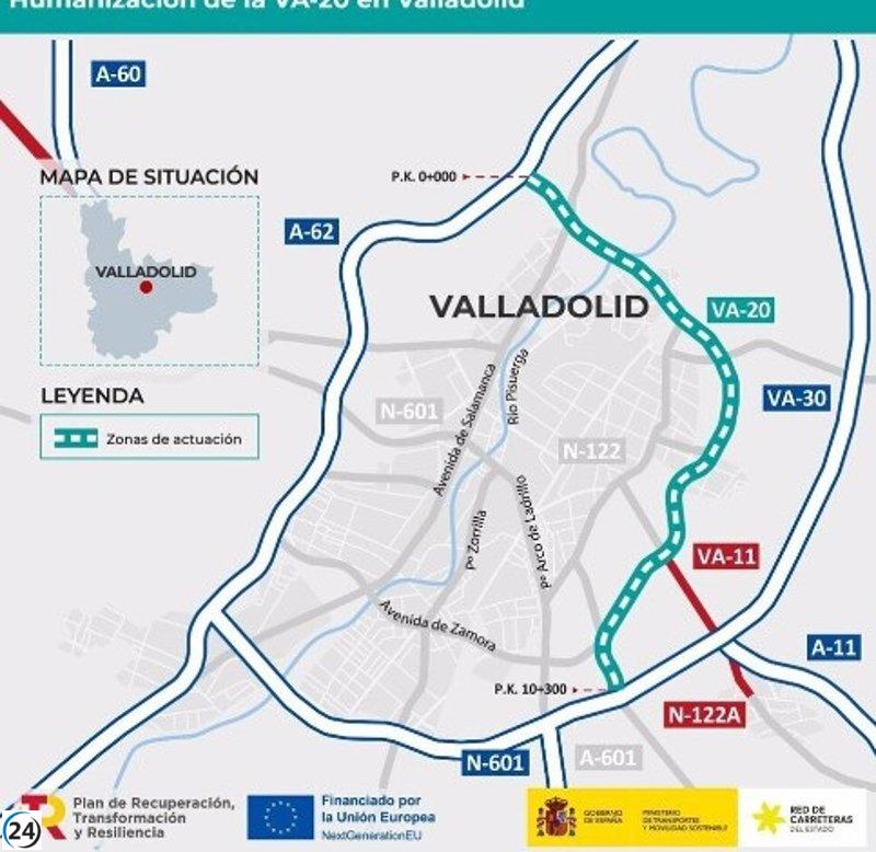Transporte destina 12 millones para mejorar la seguridad de peatones y ciclistas en la VA-20.